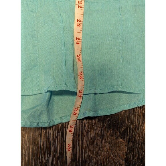 Soft Surroundings Tencel Lyocell Tunic Top Blue Size M Petite - Picture 6 of 7